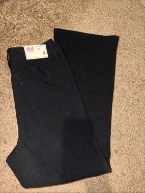 Discount Divas Women's Black Wide Leg Jeans